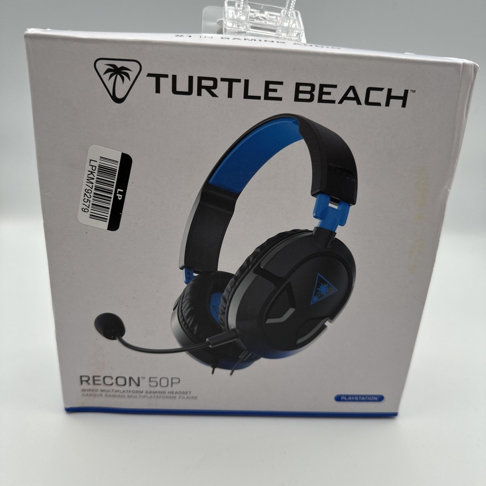 Turtle Beach Ear Force Recon 50P Wired Gaming Headset Black / Blue Open Box New